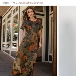 Agnes Satin Maxi Dress
